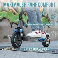 Trottinette électrique pliable pour adultes RCB EV10KPRO ABE approuvée par l'UE, moteur sans balais 400W, batterie au lithium, contrôle par application