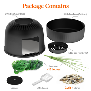 Durable Easy-Clean <b>Cat</b> Toilet with Odor-Control System, Aesthetic Planter Design for Living Room, Bedroom Balcony Home Decor - Product Image 3