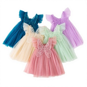 ชุดเดรสเด็กผู้หญิง แขนสั้น คอโอ ผ้าฝ้ายเนื้อนุ่ม แต่งระบาย กระโปรงบัลเลต์ ยาวระดับเข่า สีพื้น เรียบง่าย เหมาะสำหรับงานปาร์ตี้ แฟชั่นเจ้าหญิง ขายส่ง - Product Image 3