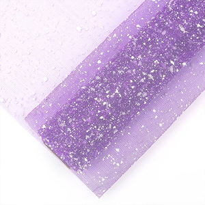 ตาข่ายผ้าก๊อซลายจุดหิมะวัสดุบรรจุภัณฑ์ช่อดอกไม้สดของขวัญกระดาษบรรจุภัณฑ์ลายดอกไม้ขายส่ง - Product Image 1