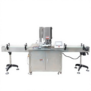Machine de scellage sous vide automatique électrique de type traversant pour la mise en conserve de viande, de sardines et l'emballage de boissons - Product Image 1
