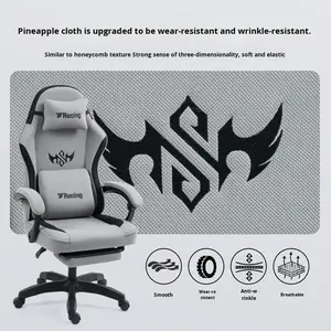 <span class=keywords><strong>Chaise</strong></span> de jeu Zero Gravity Workstation pour les personnes de grande taille, design Sanrio, pivotant à 360 degrés, hauteur réglable, base en nylon, vérin à gaz à 4 étages - Product Image 4