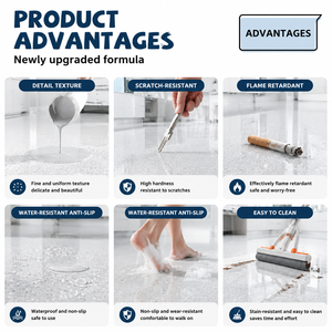 Nouvelle <span class=keywords><strong>peinture</strong></span> de <span class=keywords><strong>sol</strong></span> en sable coloré pour la rénovation intérieure et extérieure, universelle, imperméable et antidérapante - Product Image 5