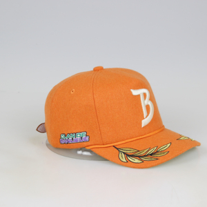 Gorras Snapback de pana de 6 paneles estilo <span class=keywords><strong>INS</strong></span> para hombre Características comunes de tela con bordado personalizado a la moda - Product Image 3