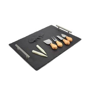 Recién llegado, tabla de queso de pizarra negra, bandeja para servir, plato para servir alimentos - Product Image 4