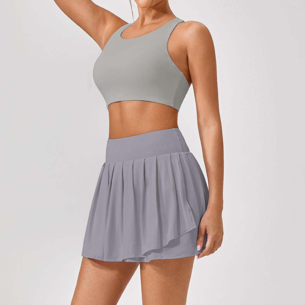 บรา+กระโปรง สีเทา