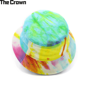 Casquette Bob Tie-Dye Personnalisable avec Logo – Colorée et Vibrante, Style Pêcheur, Motif Arc-en-Ciel Éclatant, Streetwear, Festival, Vente en Gros - Product Image 1