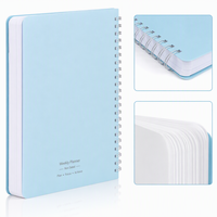 Wochenplaner A5 Spiralgebundenes Notizbuch Geschenk-Tagebuch Gewohnheits-Tracker Täglicher Terminkalender Aufgabenliste Organizer Englische Büroartikel