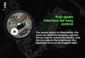 Angepasste Smart 1,7 Zoll HD IPS Touchscreen 360x360 Display Idol Foto/GIF/Video Show E-BADGE Geschenk für Fans - Product Image 6