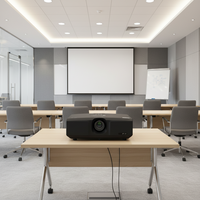 Projecteur laser PPOTRONICS.AL-DH660 pour salles de conférence de bureau (1080P HD 6200 lumens zoom optique)