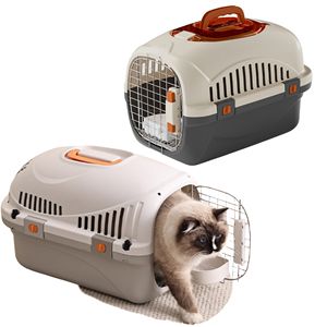 2025 New Cats Pet Travel Carrier 2-Door Skylight <b>Top</b>-<b>Load</b> Hard-Sided Dogs Airline Approved Dog Crate for Pets up to 15 Lbs - Product Image 1