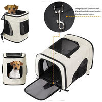 Sac à dos pour animaux de compagnie approuvé par les compagnies aériennes, pliable, souple, durable, carré, réglable, sac à dos de transport pour animaux de compagnie, mochilas para mascotas