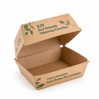 Hete Verkoop Afhaalmaaltijden Dozen Voor Snelle Lunch Sushi Rijst Fruitsalade Burger Eco Kartonnen Afhaalmaaltijden Pakket Papieren Doos