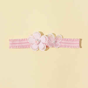 Nuovo Arrivo: Fascia Elastica per <span class=keywords><strong>Capelli</strong></span> con Fiori e Farfalle, Morbidi Accessori per <span class=keywords><strong>Capelli</strong></span> da Bambina - Product Image 4