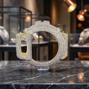 Lunette de montre personnalisée sertie de diamants pour montres de luxe, fabricant OEM ODM - Product Image 5