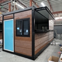 Maisonnette pliable préfabriquée mobile à structure en acier robuste et durable pour entrepôts et magasins éphémères