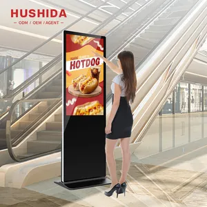 43 50 55 Inch Indoor Android Network Digital Signage Media Player Touchscreen All In 1 Digital Signage Kiosk