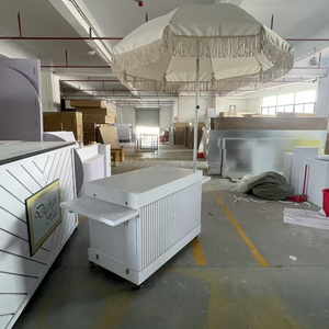 SMOOTH blanco mezcla negro cebra Color acrílico caramelo carrito helado exhibición cumpleaños boda evento Decoración - Product Image 3