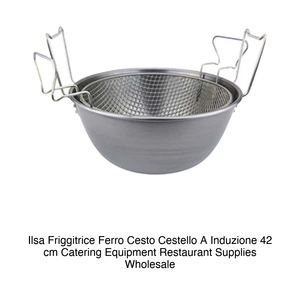 Iron Fryer with Basket Ø 42 cm with <b>Induction</b> Basket Ilsa - Product Image 2