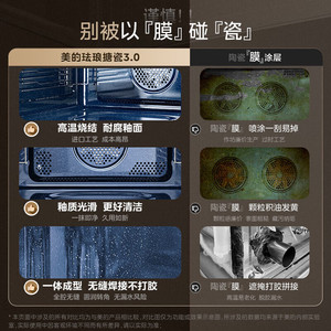 Horno de Vapor Empotrado Midea de 48L, Horno Eléctrico Multifuncional con Función de Reserva, Interior de Acero Inoxidable - Product Image 4