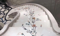 Médaillon en jet d'eau sur mesure pour escaliers et sols de hall