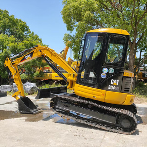 Miniexcavadora hidráulica sobre orugas Cat 304 usada, pequeña excavadora con componentes de núcleo de rodamiento a la venta - Product Image 4