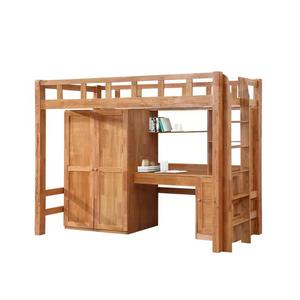 Малый персонал, современный дизайн, двухъярусная кровать из массива дерева для студенческого общежития и инженерного использования - Product Image 3