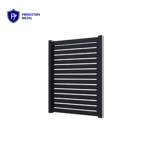 Kit de clôture en aluminium premium à lattes, 6/8 pieds, panneau de clôture extérieur écologique pour la confidentialité, modélisation 3D, installation facile DIY, échantillon gratuit pour maisons - Product Image 3