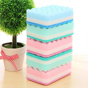 Household Kitchen Sponge <b>Scrub</b> Pad Eco-friendly Color Sponge <b>Brush</b> Thickened Durable Clean Dishwashing Cloth Factory Wholesale - Product Image 6