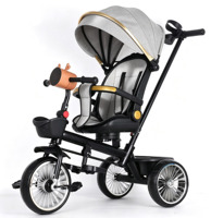 Le dernier modèle de tricycle pour enfants avec poignée de poussée, tricycle pliable 4-en-1 avec pédales, vélo d'équilibre pour enfants