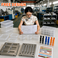 Conteneur en plastique PS transparent, léger et recyclable, avec couvercle à clipser, pour salade de fruits, mousse, tiramisu, biscuits, pâtisserie, boîte à dessert