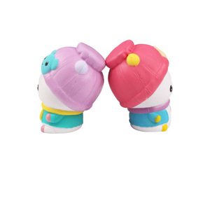 Figuras de oso y cerdo de dibujos animados, 2 uds., decoración de escritorio de plástico, suministros de oficina, diseño moderno impreso - Product Image 3