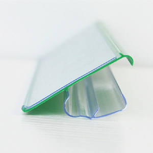 Supermercado PVC Flip <span class=keywords><strong>Scan</strong></span> <span class=keywords><strong>Snap</strong></span>-on Shelf Precio de plástico Tira DE DATOS Titulares de etiquetas Titulares de letreros - Product Image 2