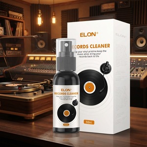 Kit de nettoyage de disques vinyles <span class=keywords><strong>sans</strong></span> <span class=keywords><strong>alcool</strong></span> de qualité supérieure, nettoyant naturel doux pour les taches, pour disques vinyles, CD, jeux, supports optiques - Product Image 1