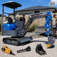 Mini-excavatrice FULCORE à prix de gros, largeur réglable, performances hydrauliques puissantes pour la construction
