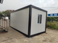 Casa contenedor con techo Casa contenedor modular expandible con estructura de paquete plano Casa contenedor modular prefabricada