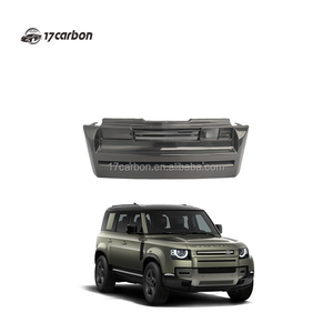 Parrilla Delantera de Fibra de Carbono 17carbon para <span class=keywords><strong>Defender</strong></span> 110 2020+, Color Negro Carbón, Instalación con Cintas Adhesivas 3M - Product Image 1