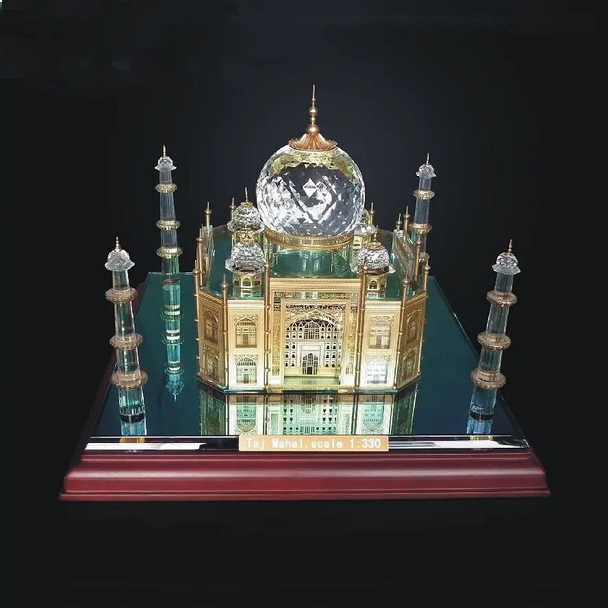 World famous crystal building model India Taj Mahal For Souvenir