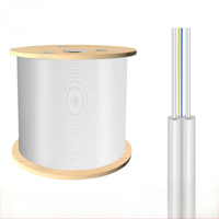 Cable de Fibra Óptica de 1 Núcleo, 1 km, 2 km, 3 km, Tambor de Madera Contrachapada, Cable de Fibra Óptica Monomodo para Interiores FTTH