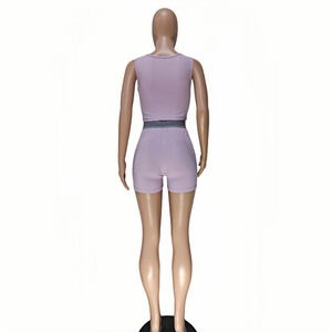 Viviblook Z505ST04 Conjunto Deportivo Casual para Mujer, Chaleco sin Mangas y Pantalones Cortos, Dos Piezas, Tallas Grandes - Product Image 6