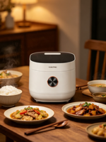 Cuisinière électrique multifonction à écran tactile intelligent, cuiseur à riz, maintien au chaud, puissance automatique, pour 2-3 personnes, niveau 3 d'efficacité énergétique