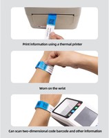Bracelet en papier promotionnel pour événements Articles de cadeau Bracelet Bracelet thermique personnalisé