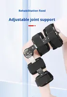 Attelle de fixation du genou réglable en matériau composite pour protection professionnelle, avec fermeture auto-agrippante, support du membre inférieur et du ménisque