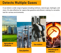 Détecteur de fuite de gaz propane naturel GOYOJO à diffusion alimenté par batterie 0-9999 PPM avec écran LCD pour usage domestique et industriel