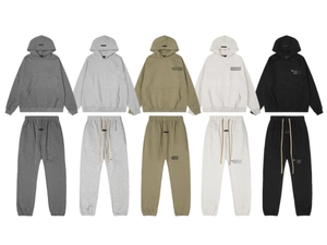 Conjuntos de Pantalones y Sudaderas de Forro Polar Tejido Casual de Invierno de Alta Calidad con Logotipo SUNTON de Algodón Cálido - Product Image 2