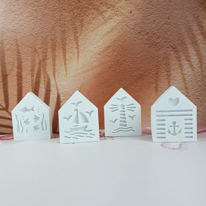 Handmade Eco-Friendly Ceramic <b>Resin</b> Art Storage <b>Molds</b> PC Ins Durable <b>Silicone</b> Bag Pack Hollowed-Out House Tools Cake Tools - Product Image 4