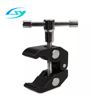 Usine directement téléphone IPAD tablette PC support en alliage d'aluminium griffe de crabe Super pince support de caméra multifonction pour Flash lumière