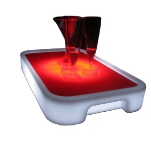 Plateau de service populaire <span class=keywords><strong>en</strong></span> plastique avec éclairage LED pour boîte de nuit et bar - Product Image 1