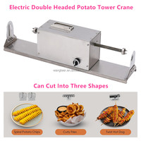 Machine à découper les pommes de terre en spirale électrique en acier inoxydable commercial 110V 220V, fournie par l'usine