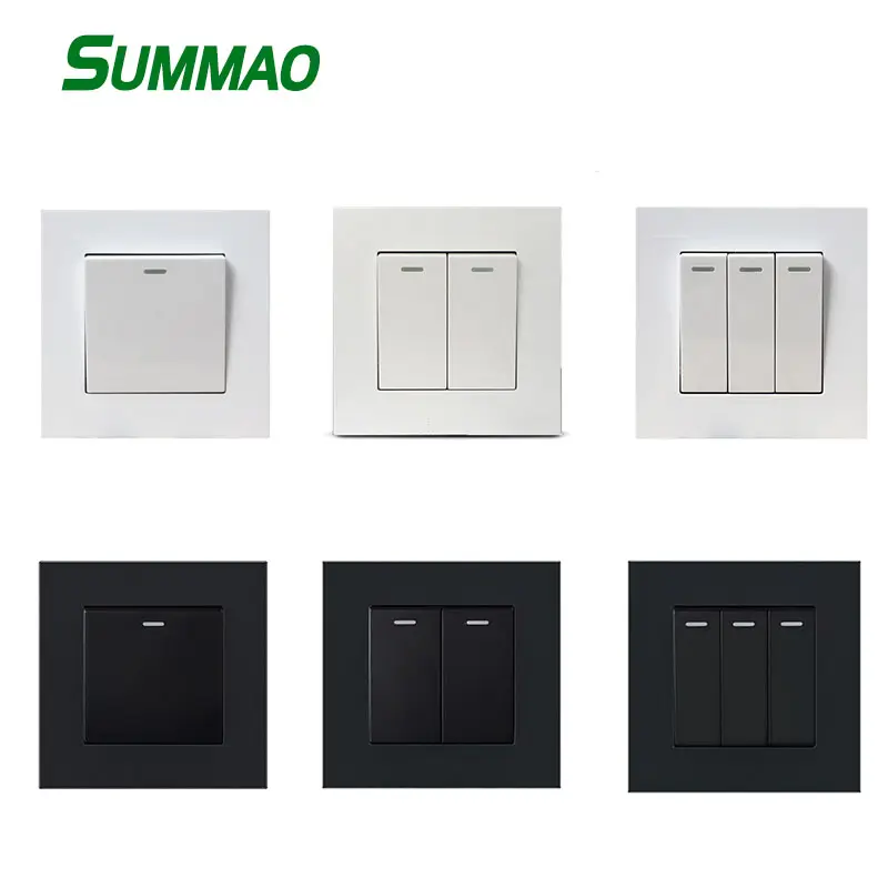 SUMMAO 250V 10A 3 Gang Wifi Ánh Sáng Android Từ Xa Chuyển Đổi Trong Tường Wifi Chuyển Đổi